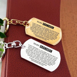 To My Grandson Personalized Keychain - FREE Shipping Today Only!