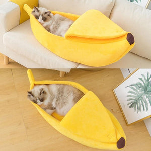 Catnapping Banana Bed