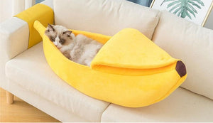 Catnapping Banana Bed