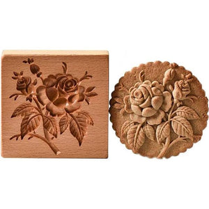 GoodenEats™ Wooden Biscuit Embossing Mould